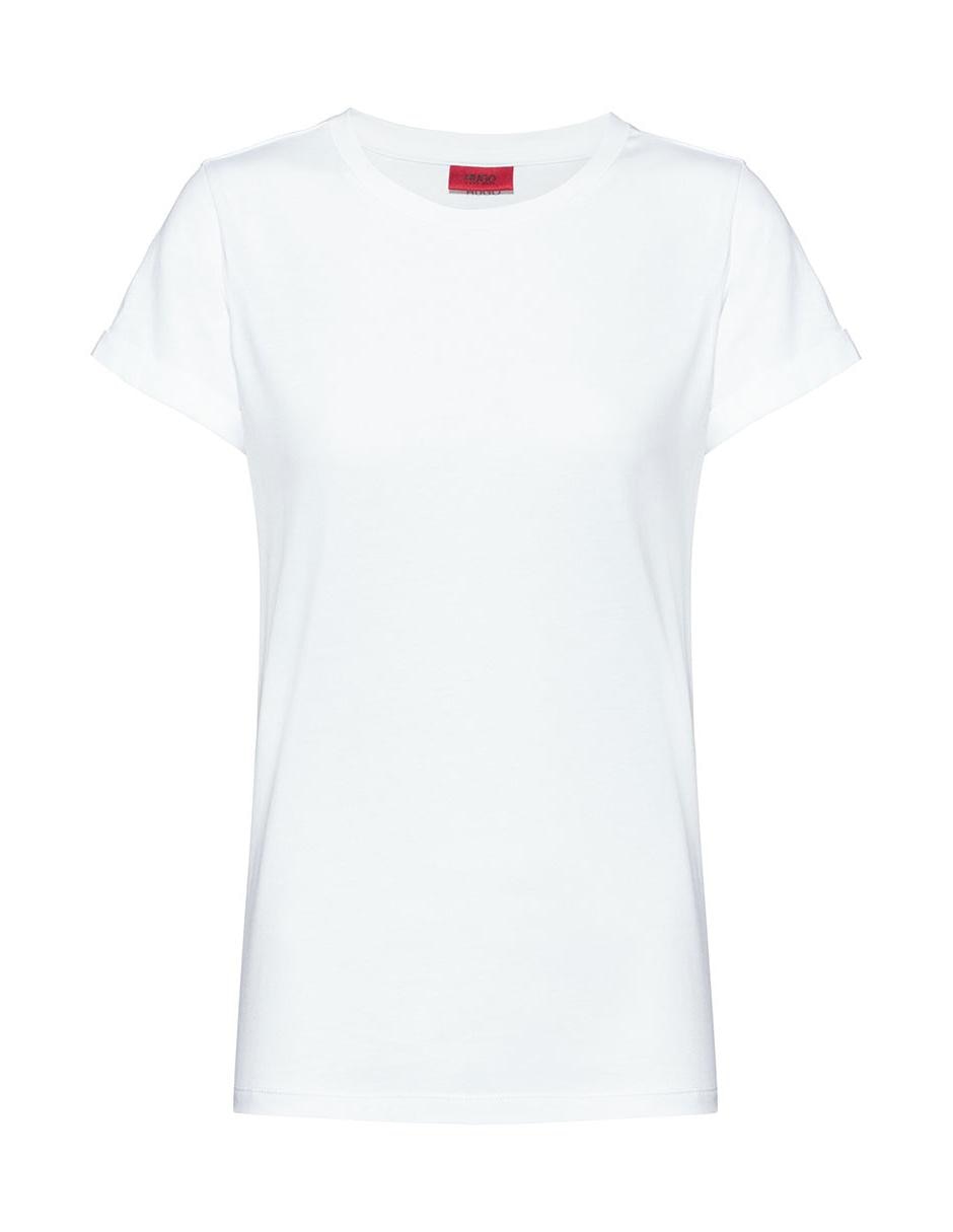 Playera manga corta Hugo cuello redondo para mujer