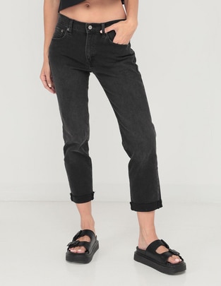 Jeans skinny corte cintura para mujer Jeans skinny corte cintura para mujer