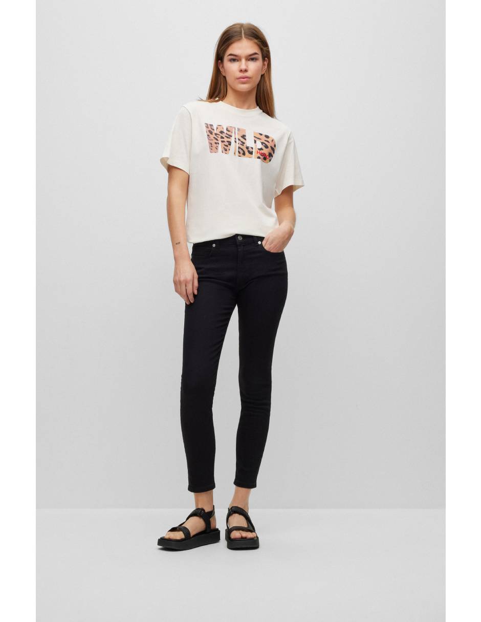 Jeans skinny corte cadera para mujer 4