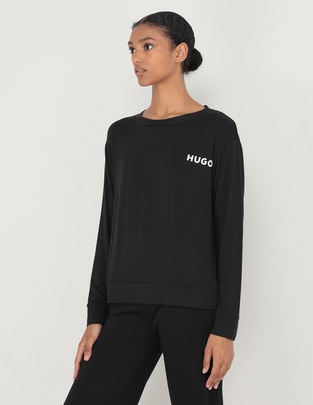 Playera manga larga cuello redondo para mujer Playera manga larga cuello redondo para mujer