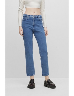 Jeans straight corte cadera para mujer Jeans straight corte cadera para mujer