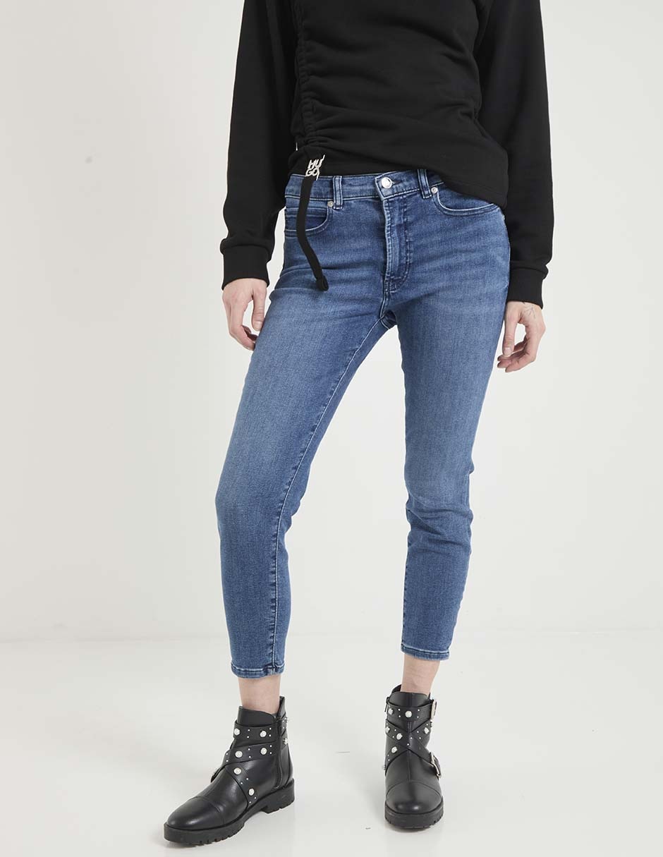 Jeans skinny corte cadera para mujer Jeans skinny corte cadera para mujer