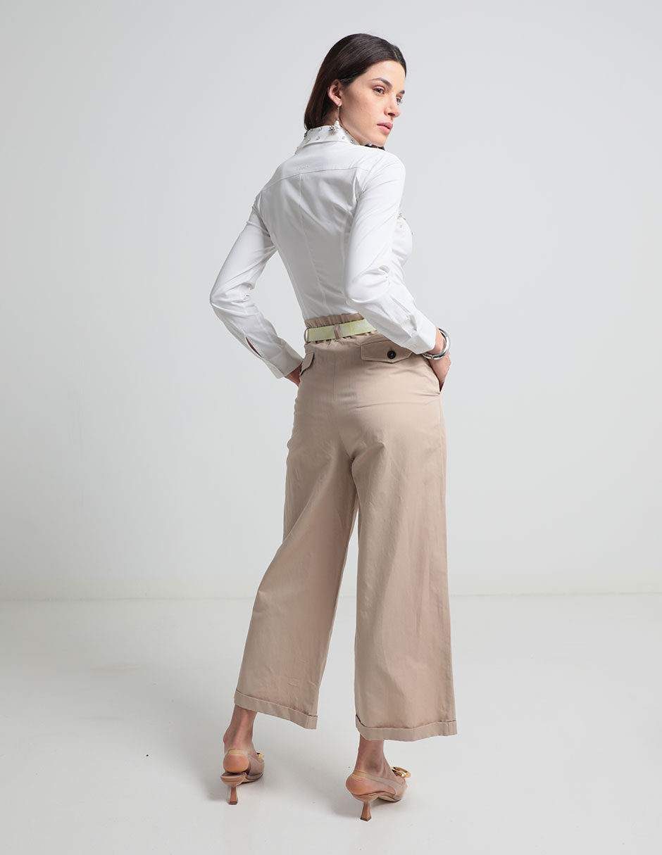 Pantalón relaxed amplio para mujer