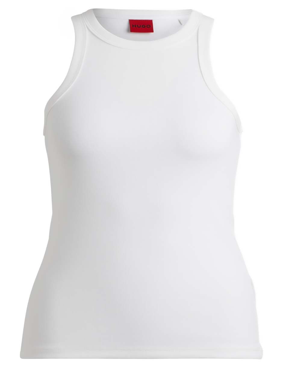 Top Hugo cuello redondo tirante ancho