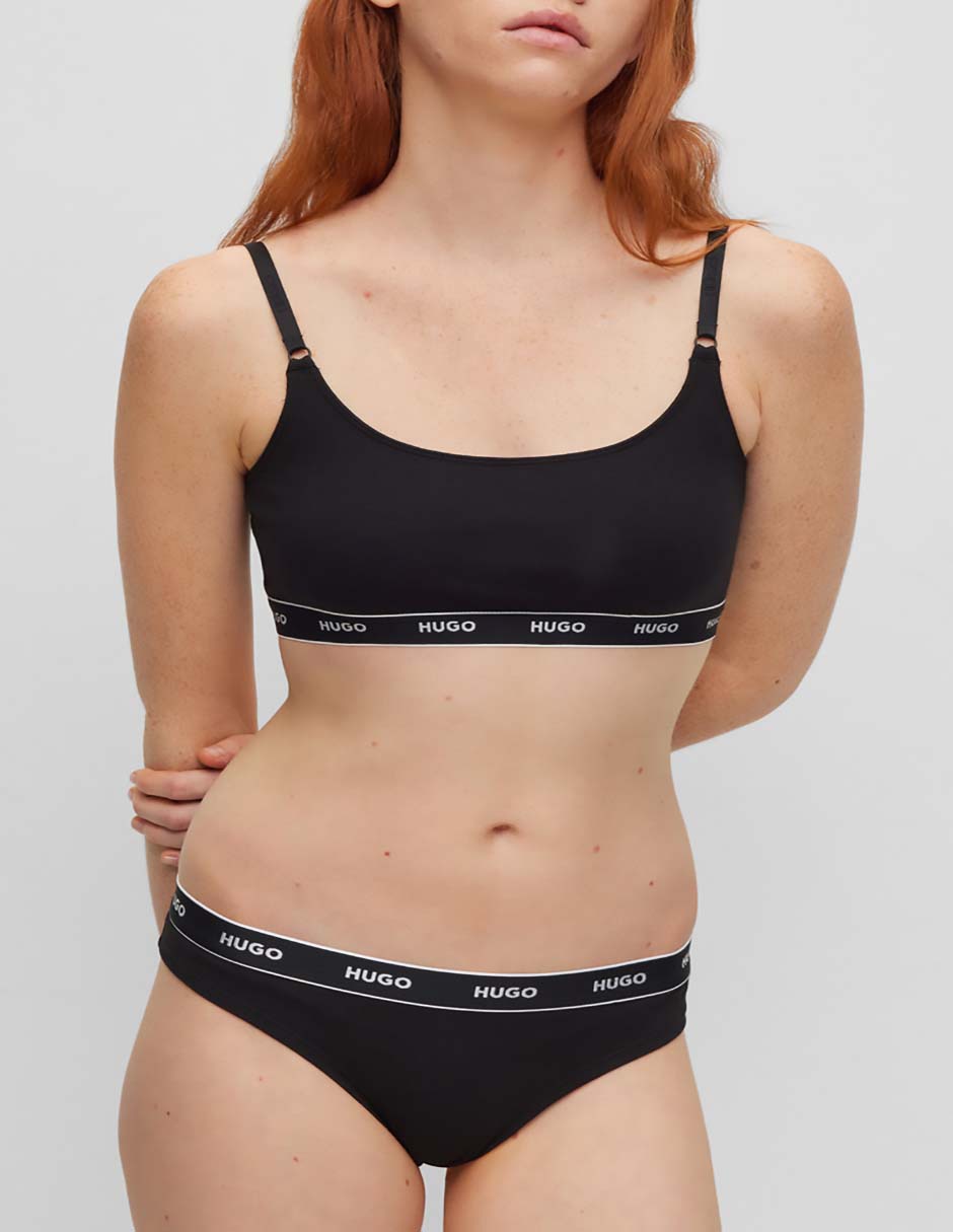 Tanga HUGO de algodón para mujer
