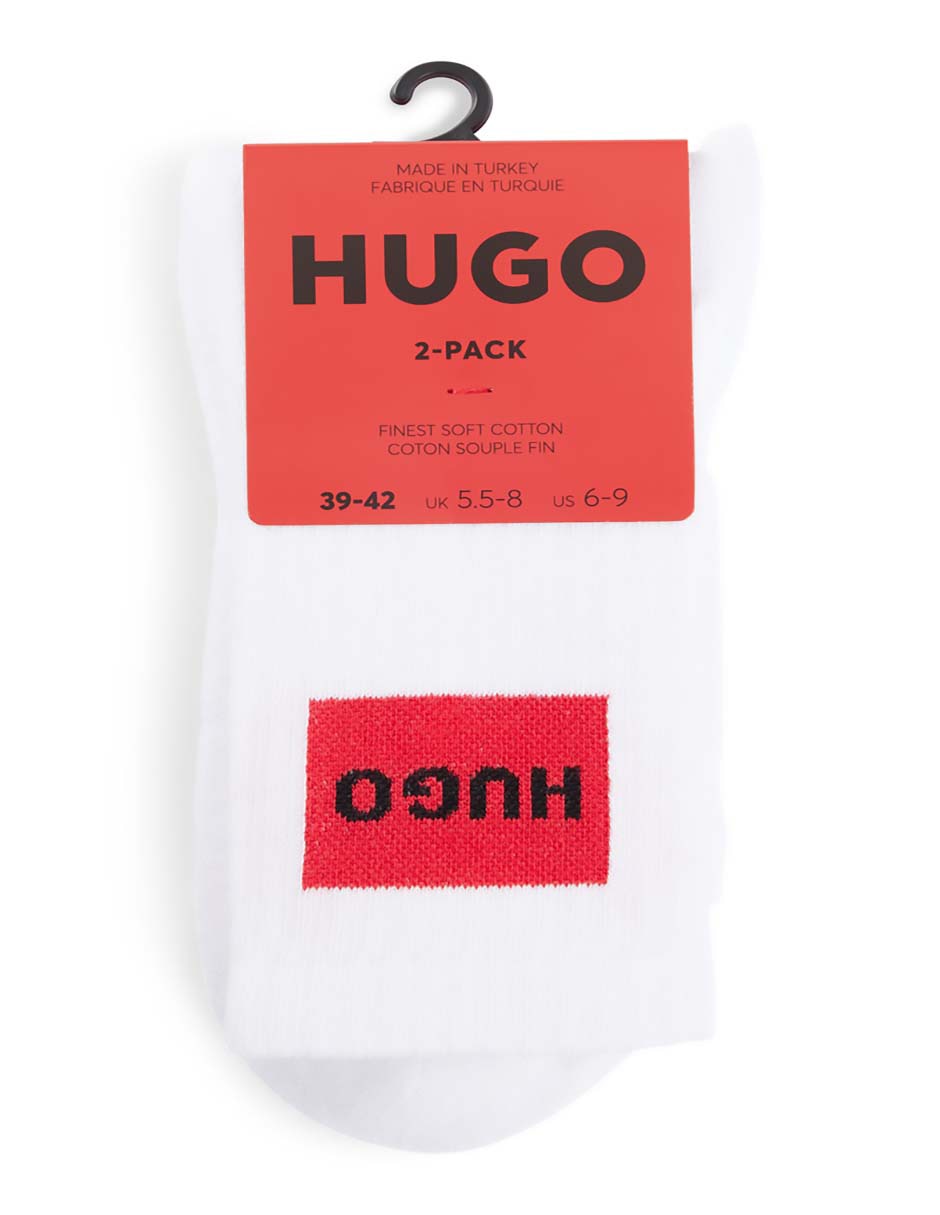 Set de calceta HUGO de algodón para mujer 2 pares
