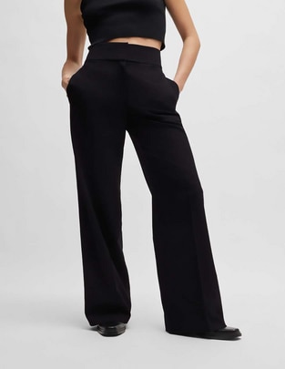 Pantalón relaxed amplio para mujer