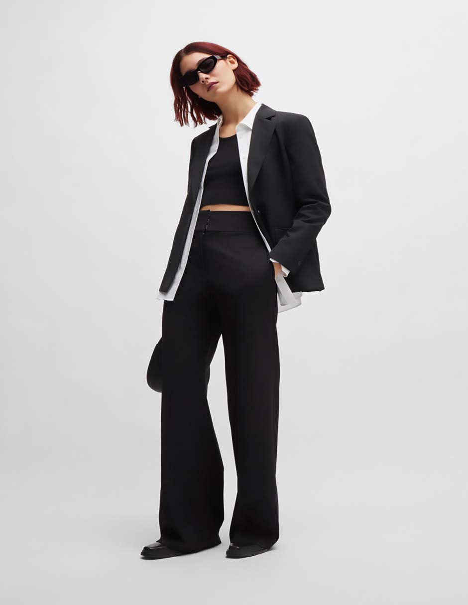 Pantalón relaxed amplio para mujer 6
