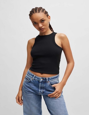 Top cuello redondo Top cuello redondo
