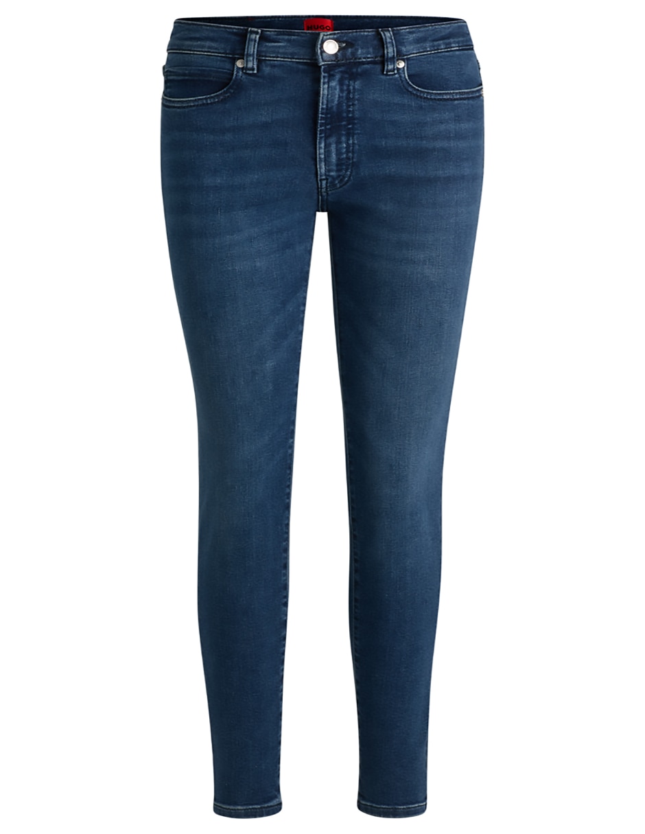 Jeans skinny corte cintura para mujer 4