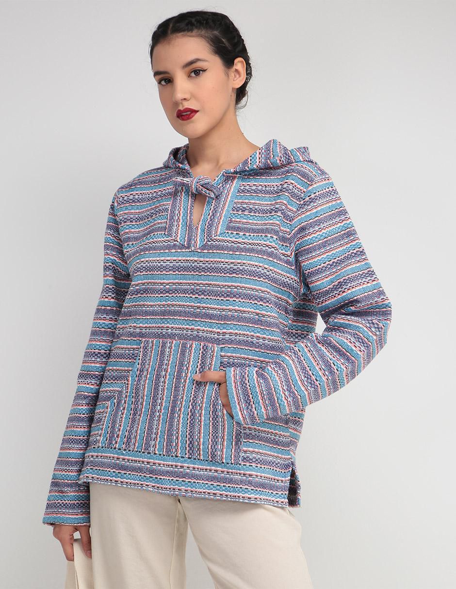 Sudadera artesanal con capucha para mujer