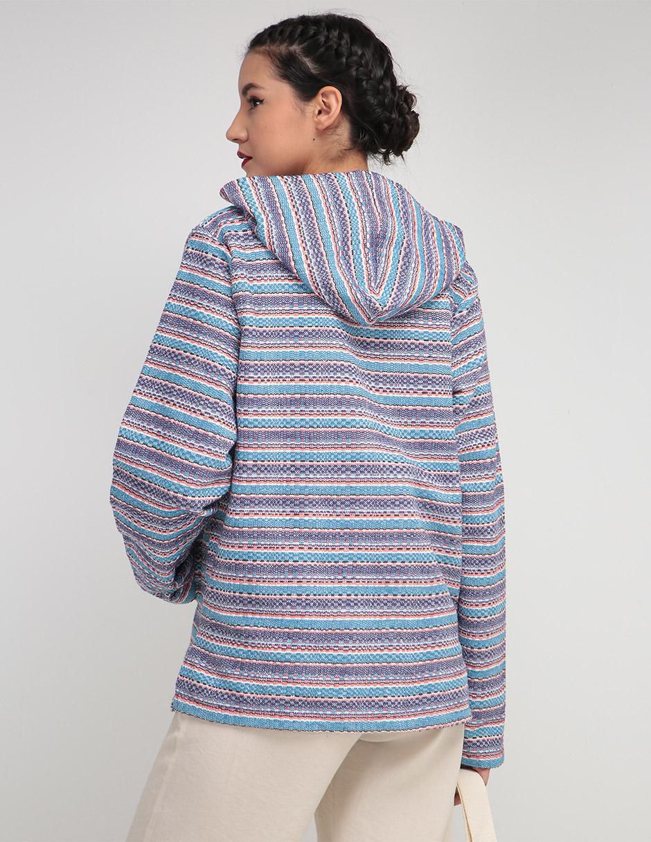 Sudadera artesanal con capucha para mujer