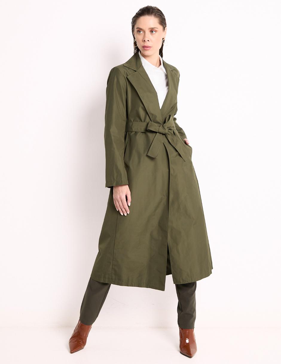Gabardina con bolsillos para mujer 3