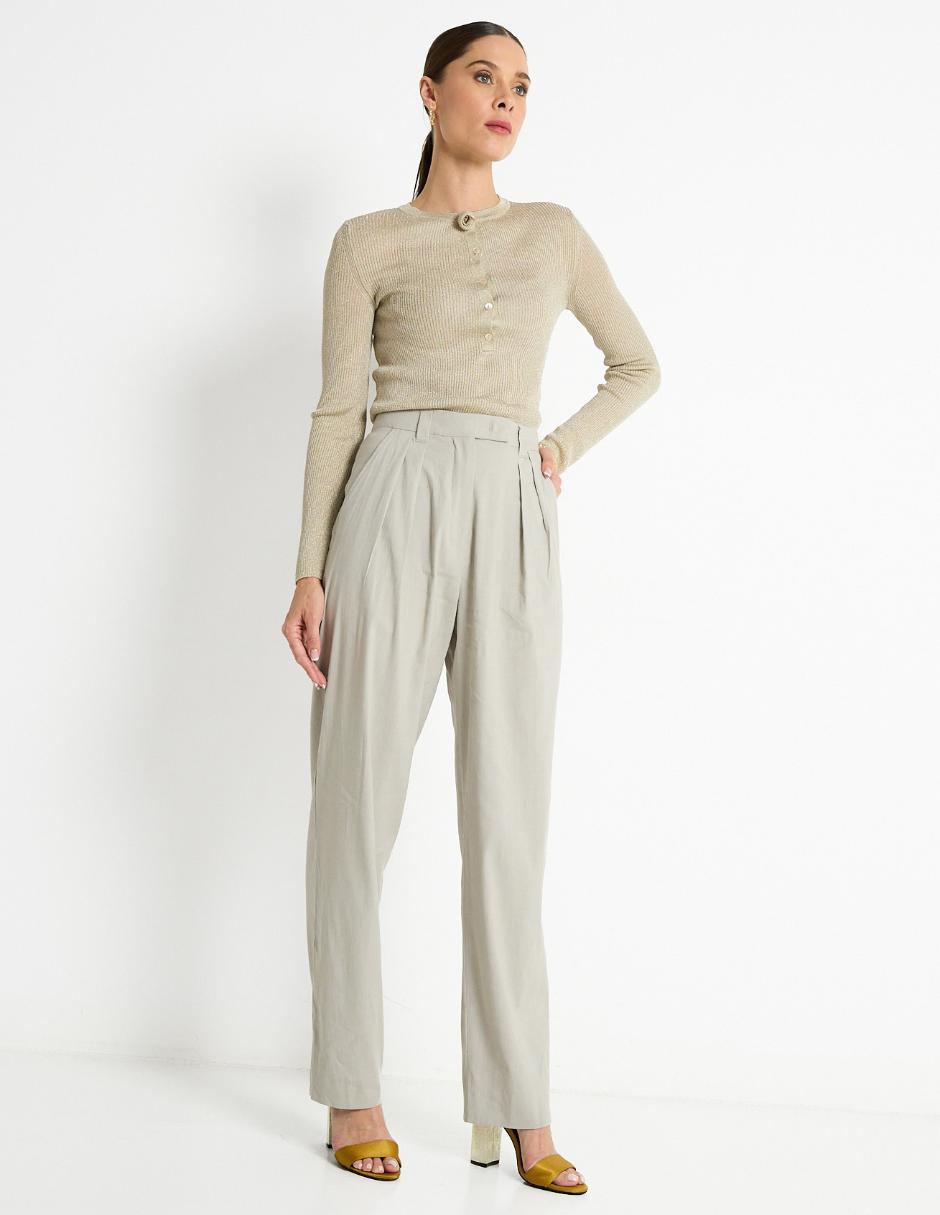Pantalón de vestir straight para mujer 6