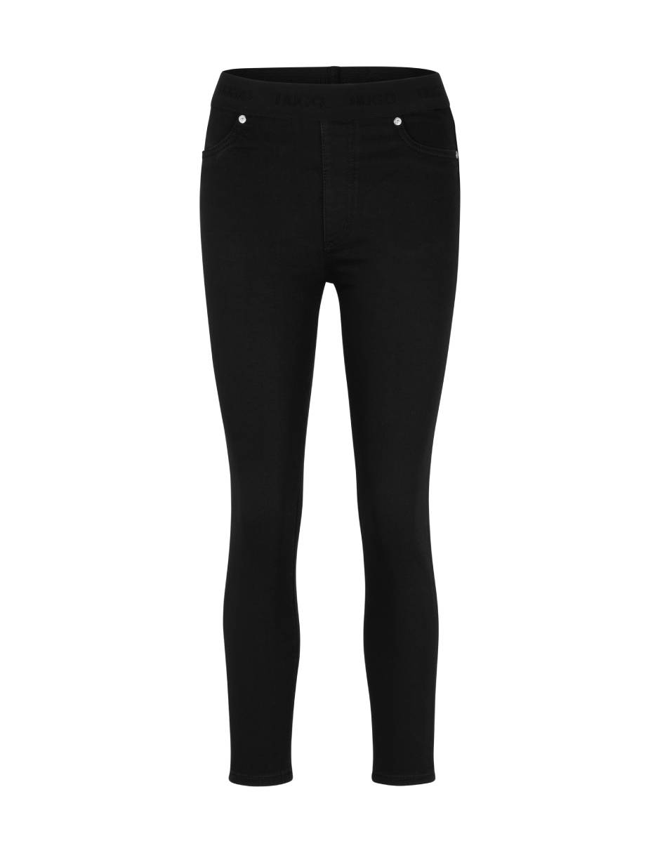 Legging Hugo a la cintura con botón para mujer