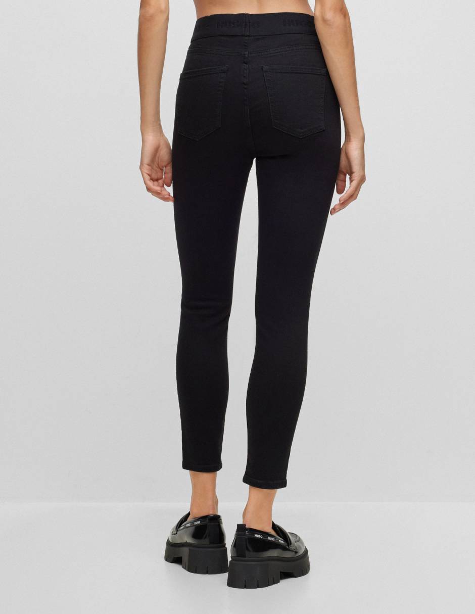 Legging Hugo a la cintura con botón para mujer
