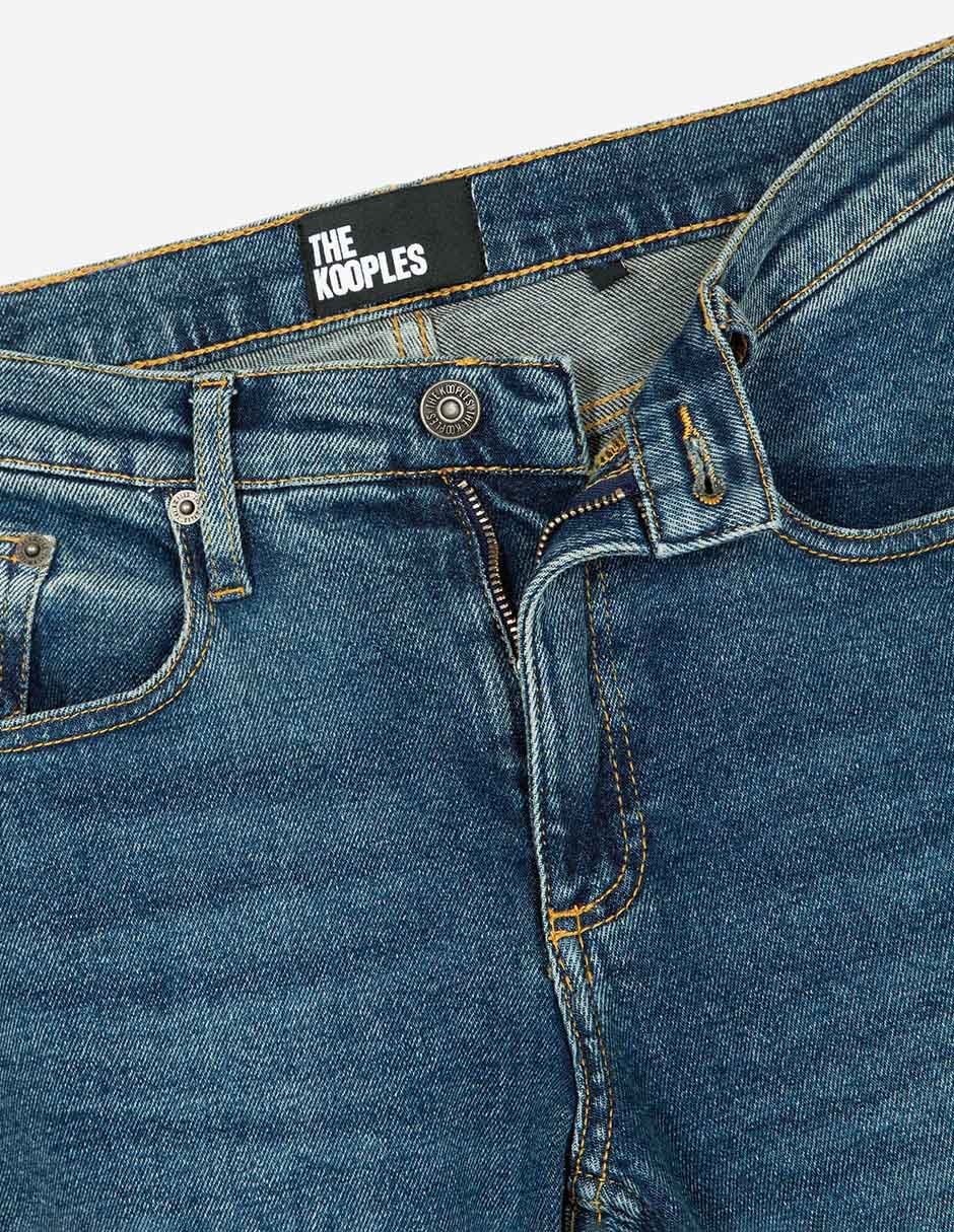 Jeans flare corte cintura para mujer 6