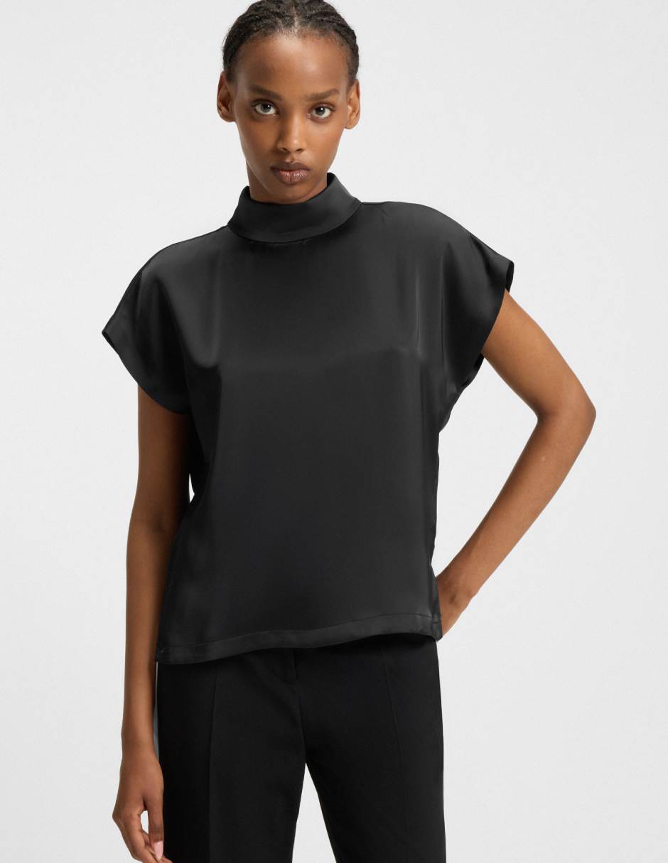 Blusa manga corta para mujer