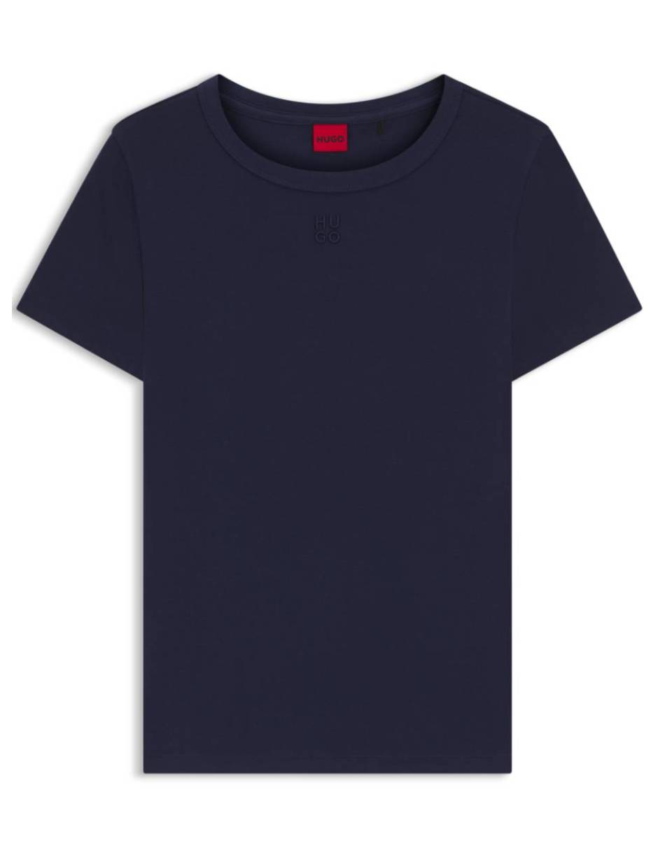 Playera manga corta Hugo cuello redondo para mujer