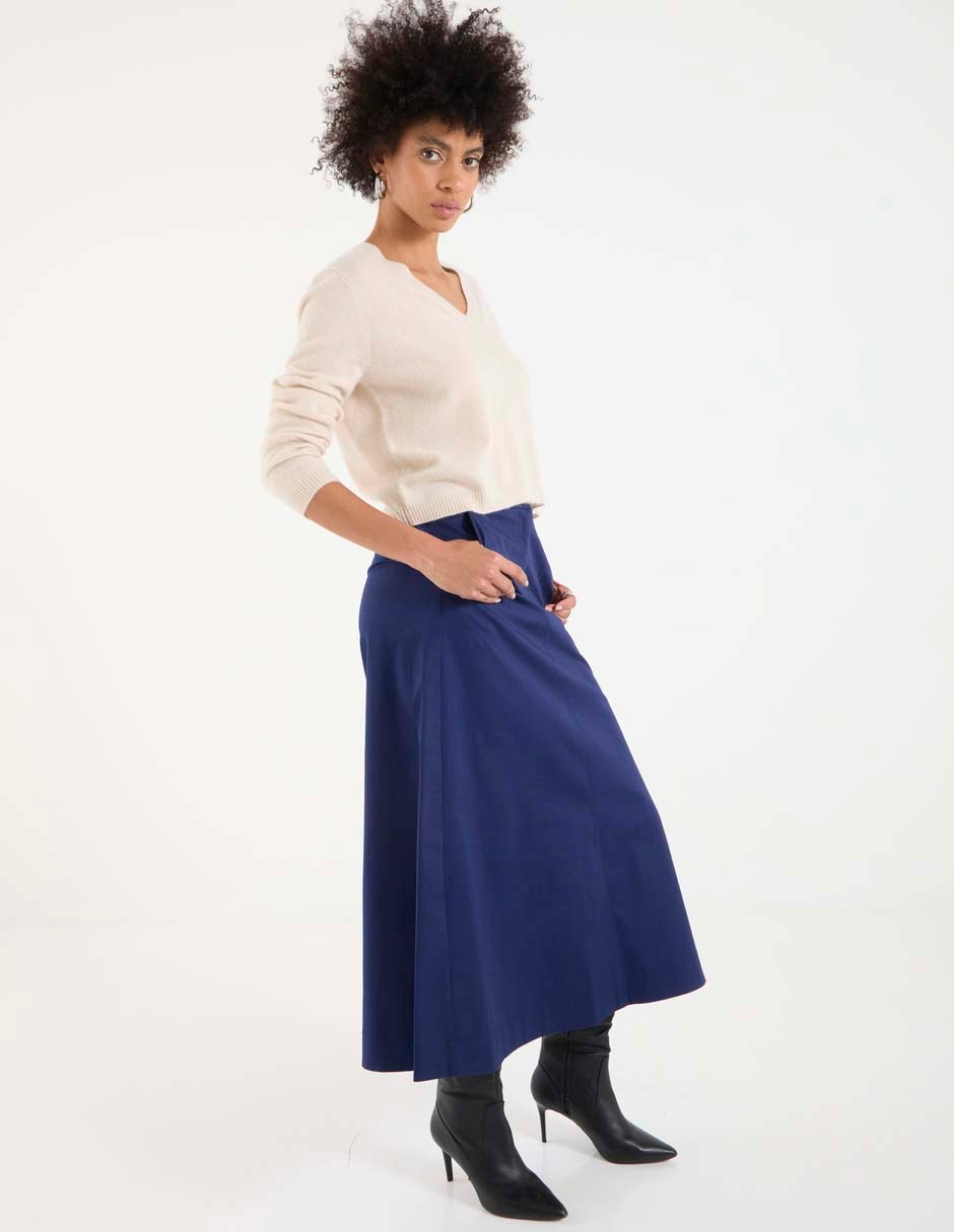 Falda midi cintura alta 6