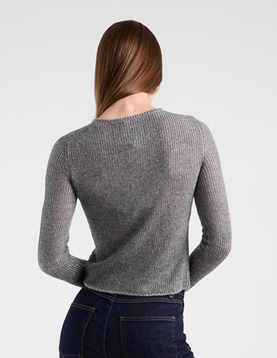Suéter cuello redondo para mujer 5