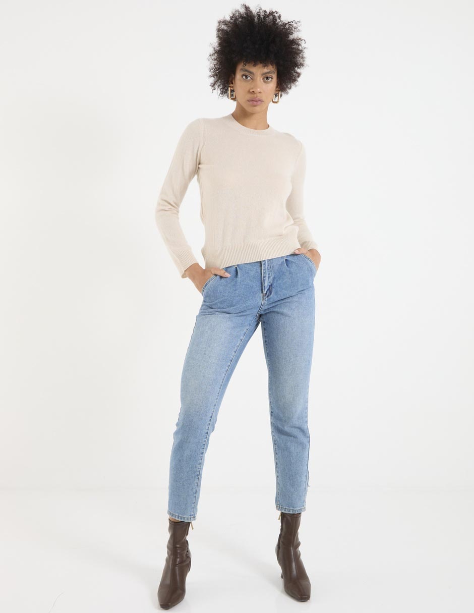 Suéter cuello redondo para mujer 6
