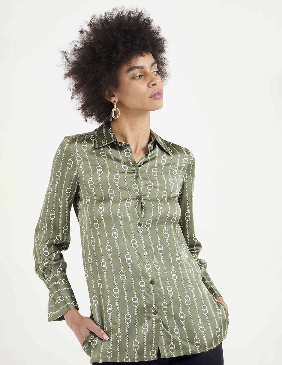 Camisa Pennyblack de algodón manga larga para mujer