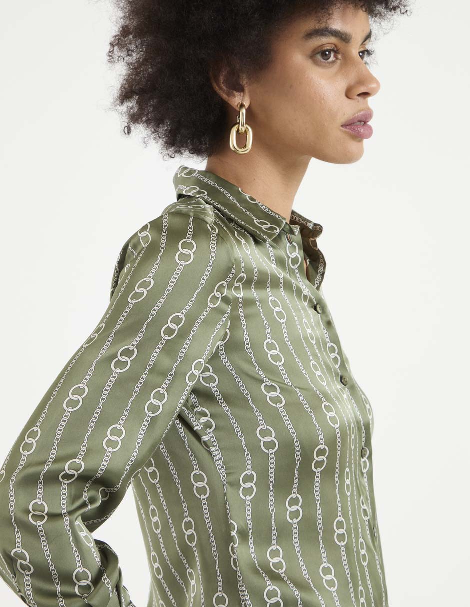 Camisa Pennyblack de algodón manga larga para mujer