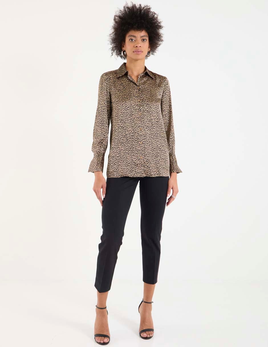 Pantalón capri Pennyblack slim para mujer