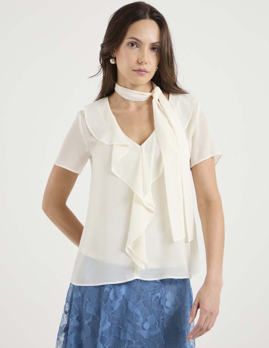 Blusa manga corta para mujer 1