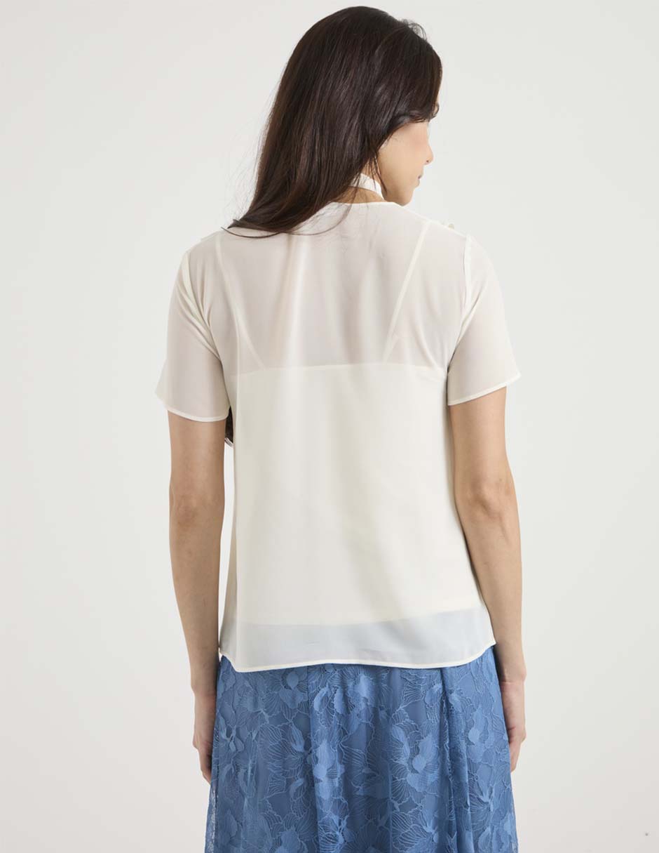 Blusa manga corta para mujer 6