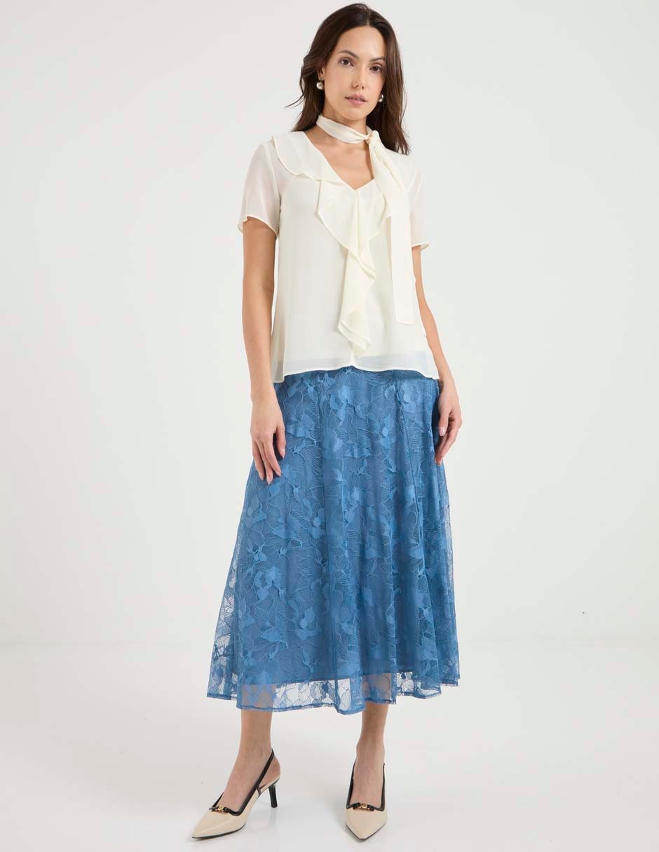 Blusa manga corta para mujer 7