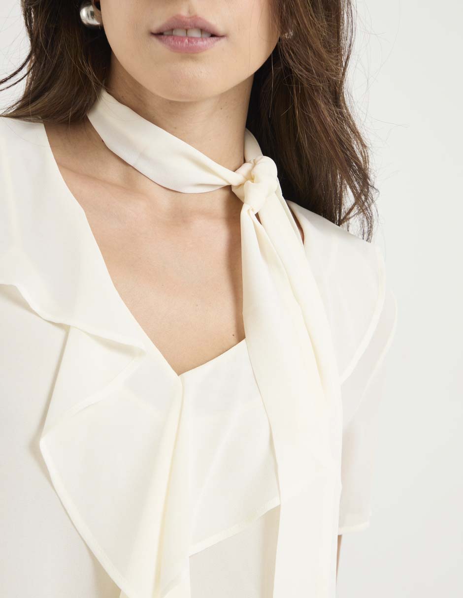 Blusa manga corta para mujer 8