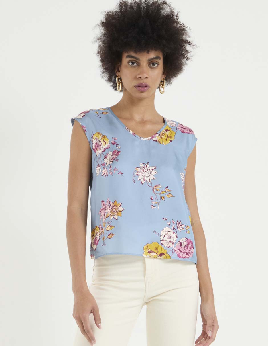 Blusa manga corta para mujer 1