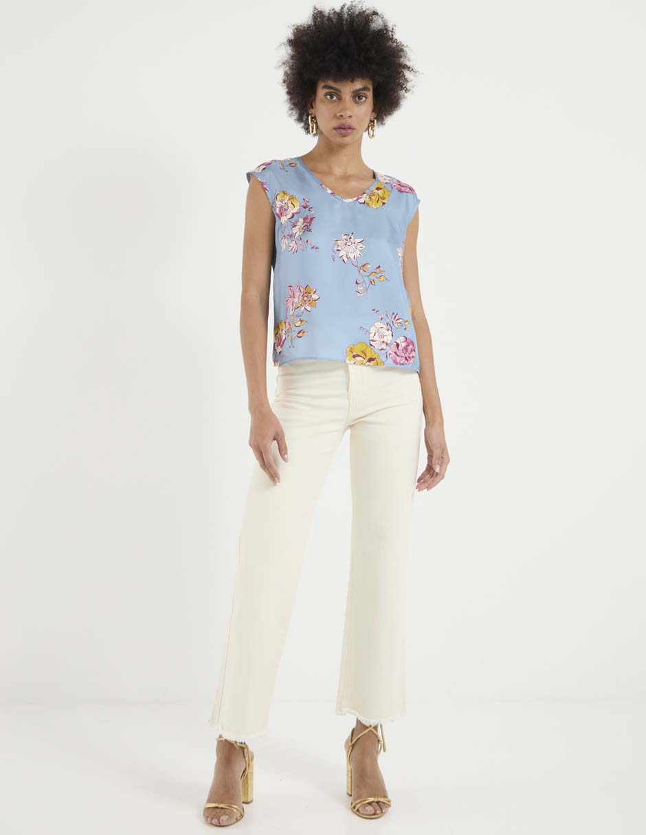 Blusa manga corta para mujer 6