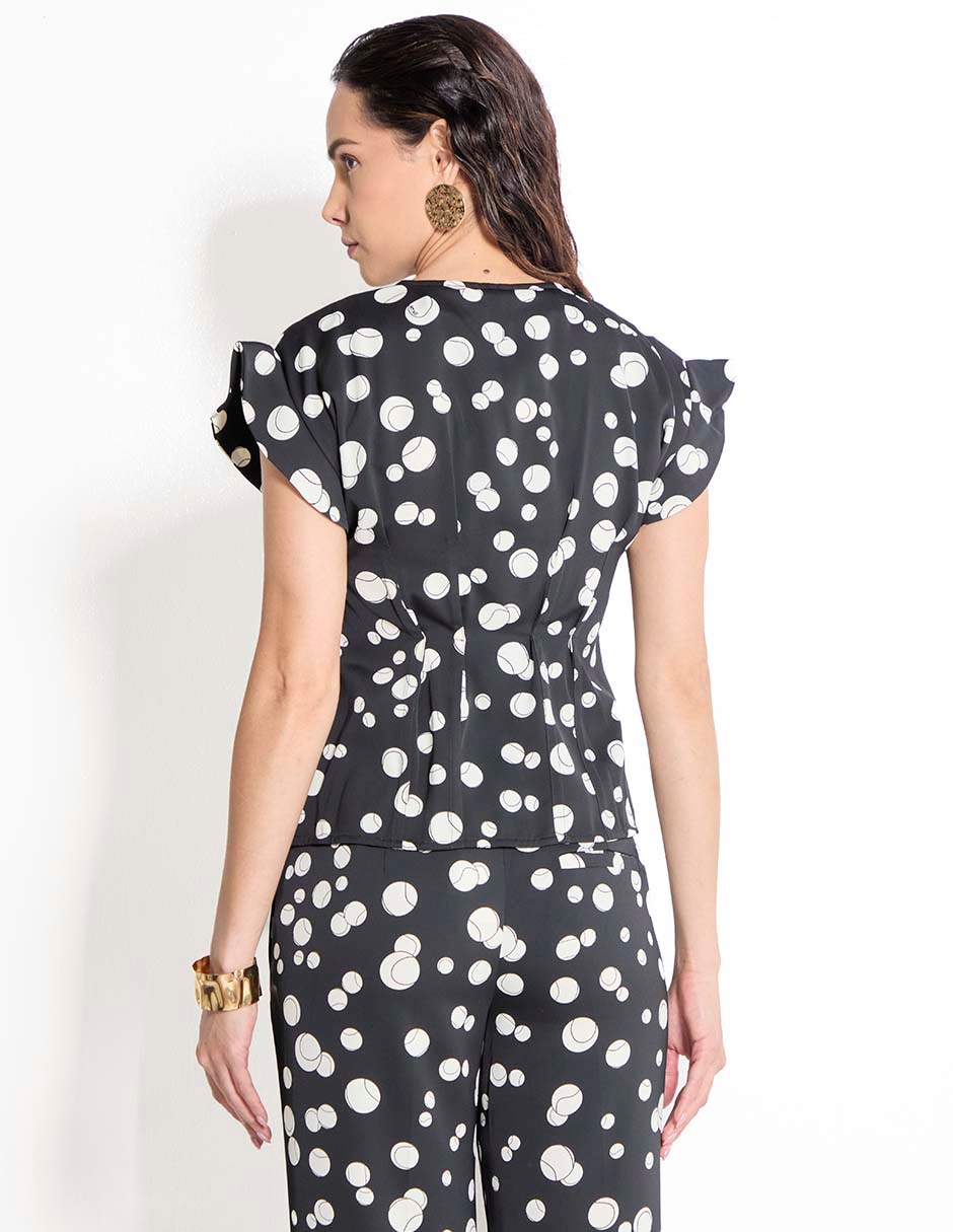 Blusa Marella manga corta para mujer