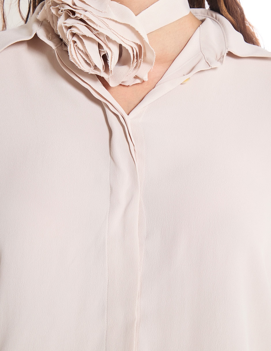 Camisa Marella de algodón manga larga para mujer