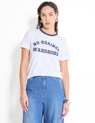 Playera manga corta cuello redondo para mujer 1