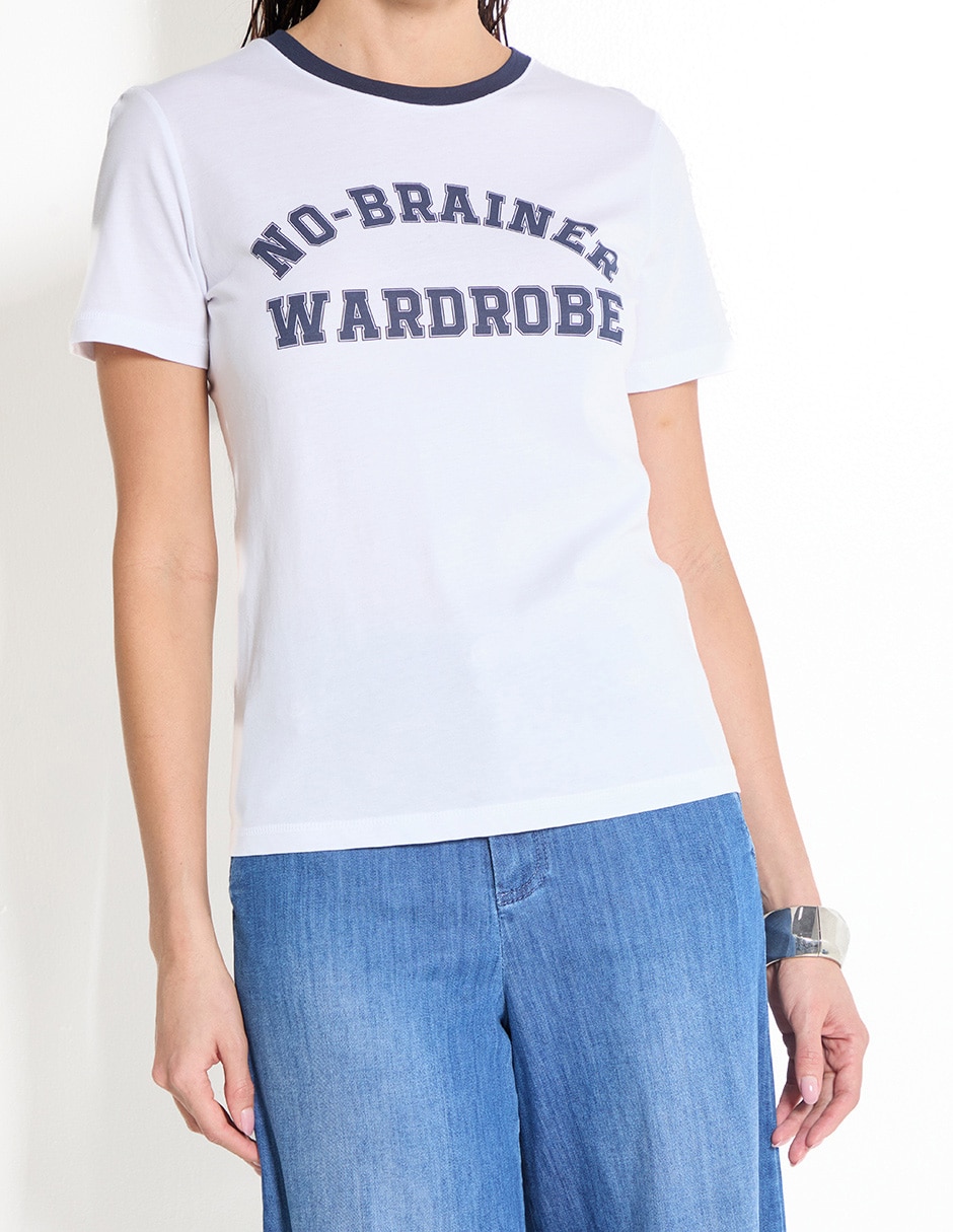 Playera manga corta cuello redondo para mujer 9