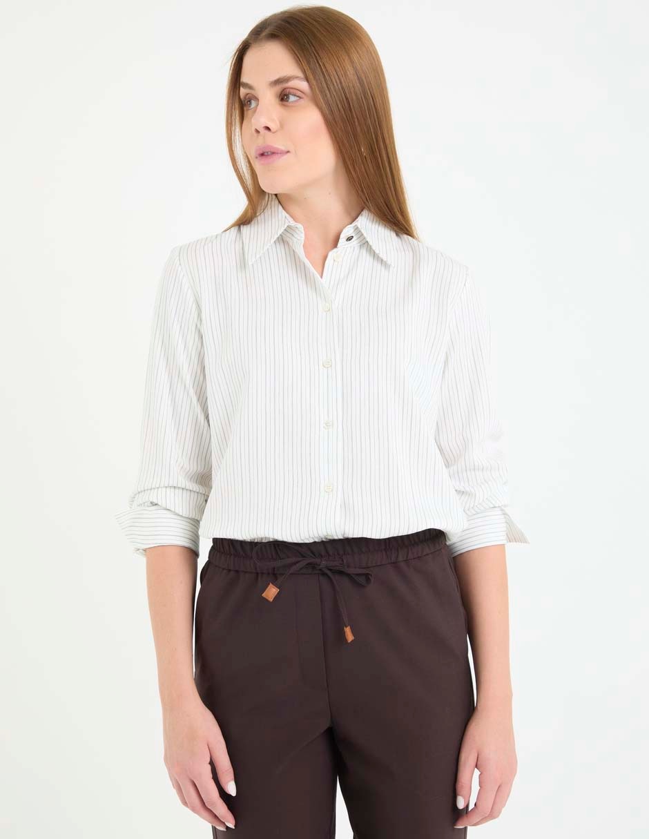 Camisa Marella de algodón manga larga para mujer