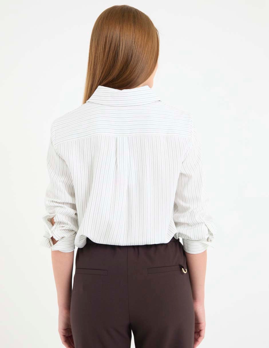 Camisa Marella de algodón manga larga para mujer