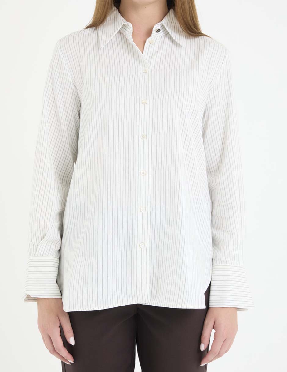 Camisa Marella de algodón manga larga para mujer