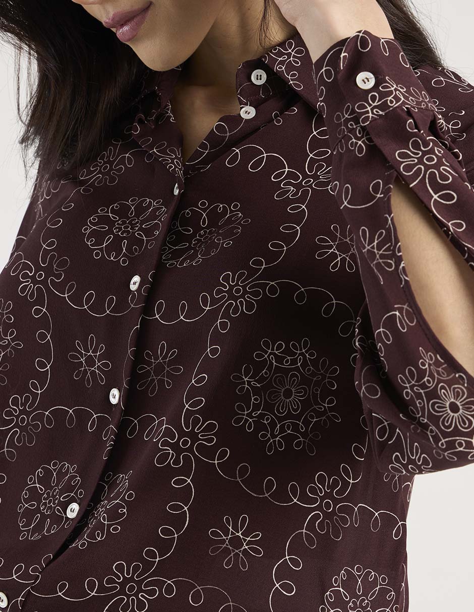 Camisa de algodón manga larga para mujer 8
