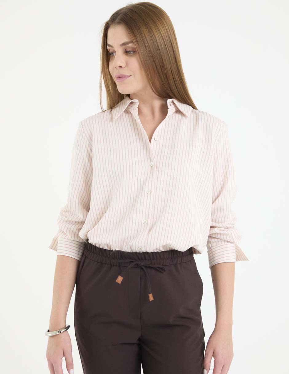 Camisa de algodón manga larga para mujer 1
