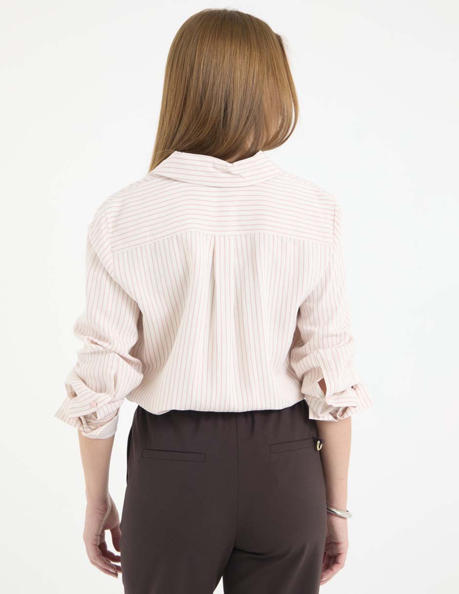 Camisa de algodón manga larga para mujer 6