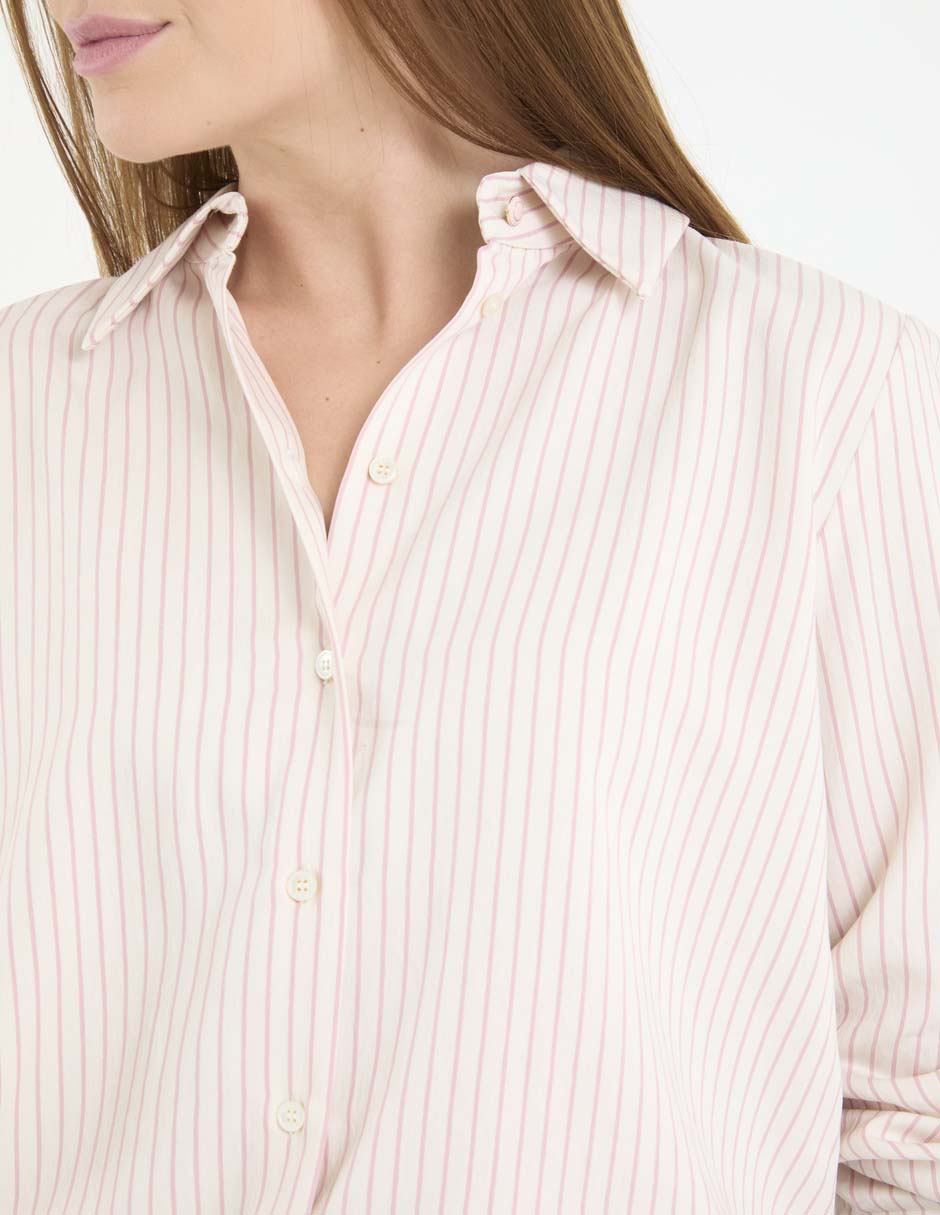 Camisa de algodón manga larga para mujer 8