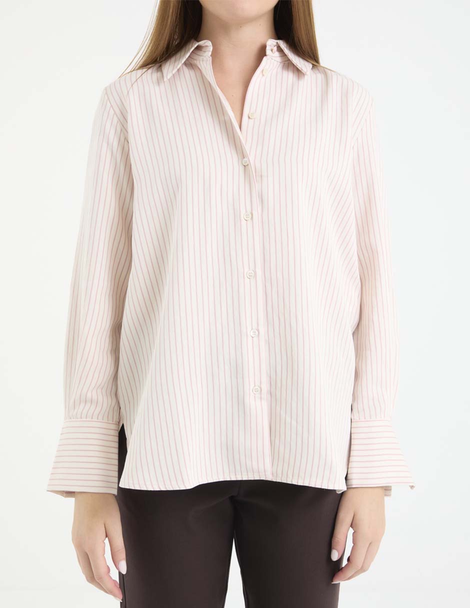 Camisa de algodón manga larga para mujer 9