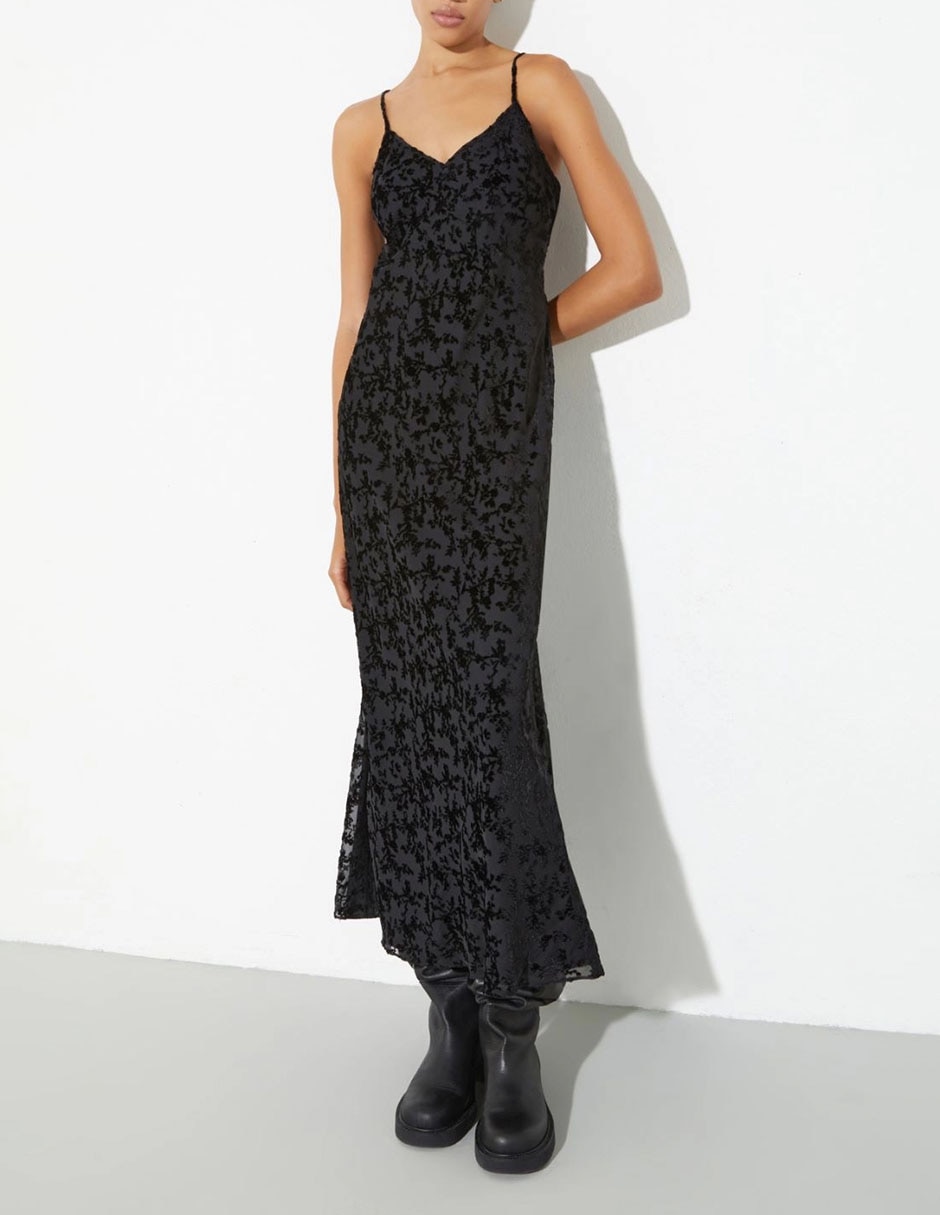 Vestido crop de fiesta Max& escote V 1