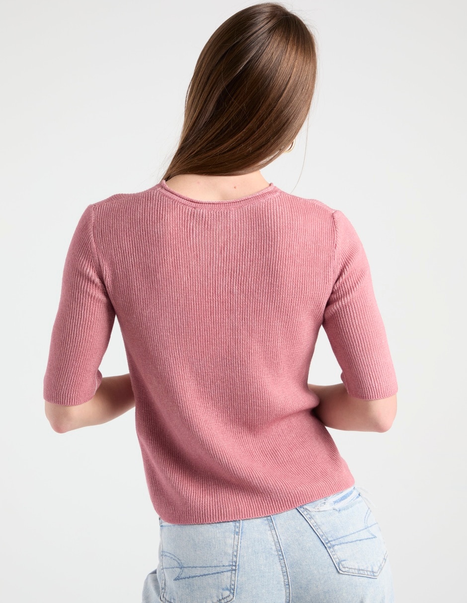 Blusa Max& manga corta para mujer 5