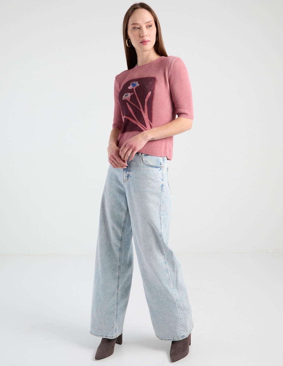 Blusa Max& manga corta para mujer 6